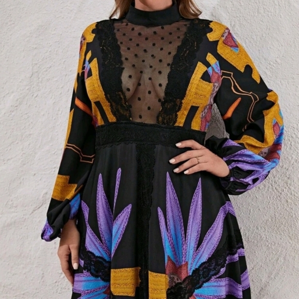 SHEIN CURVE SPECIAL EDITION DRESS SZ 2X - Picture 3 of 4